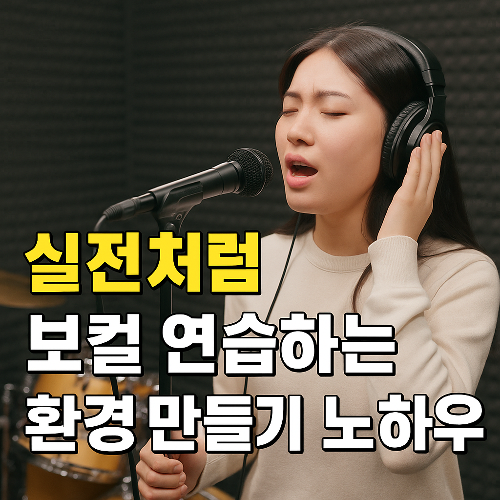 실전처럼 보컬 연습하는 환경 만들기 노하우 사진