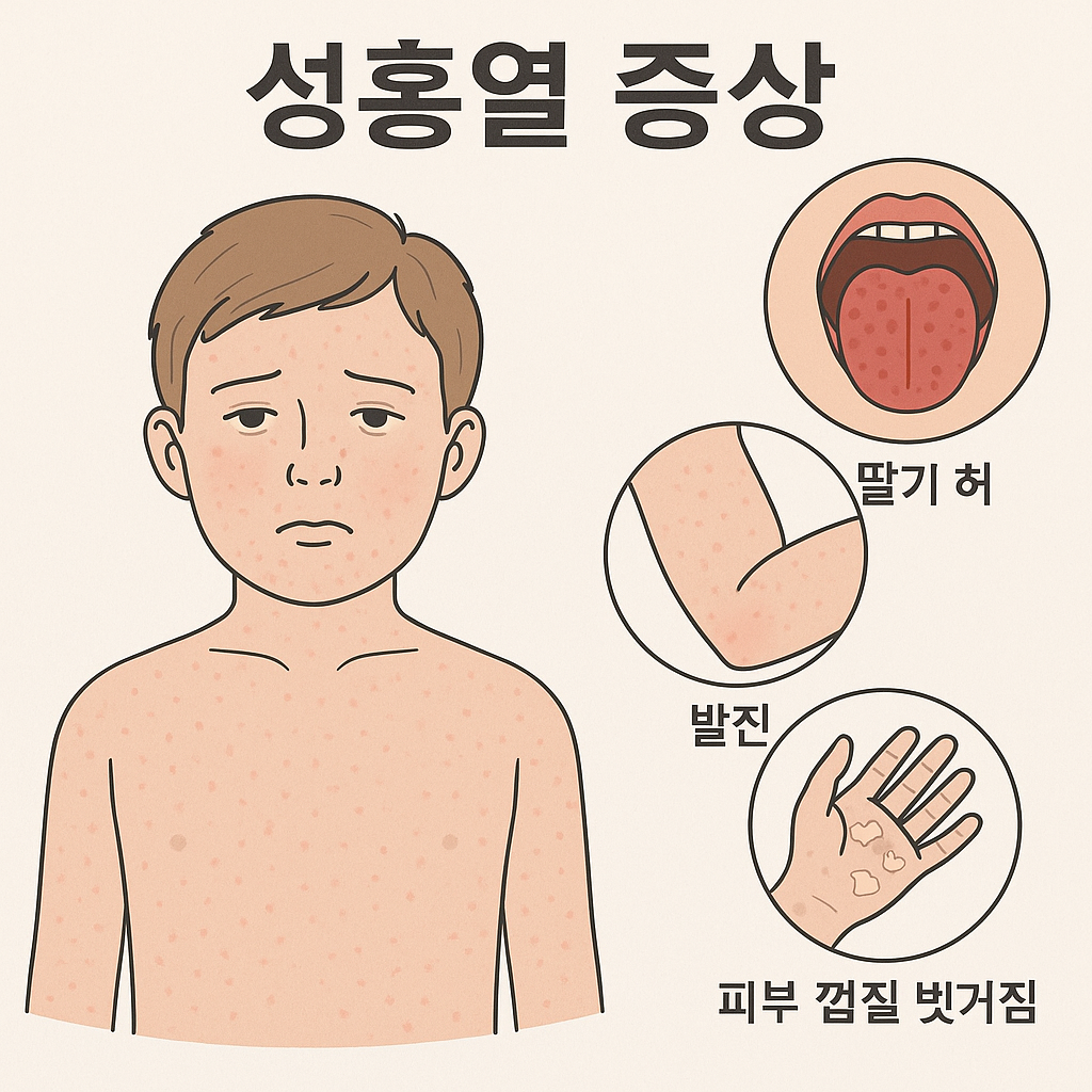 성홍열 증상 관련 이미지