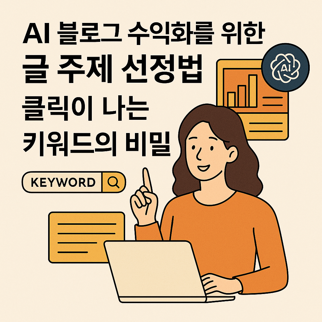 AI 블로그 수익화를 위한 글 주제 선정법