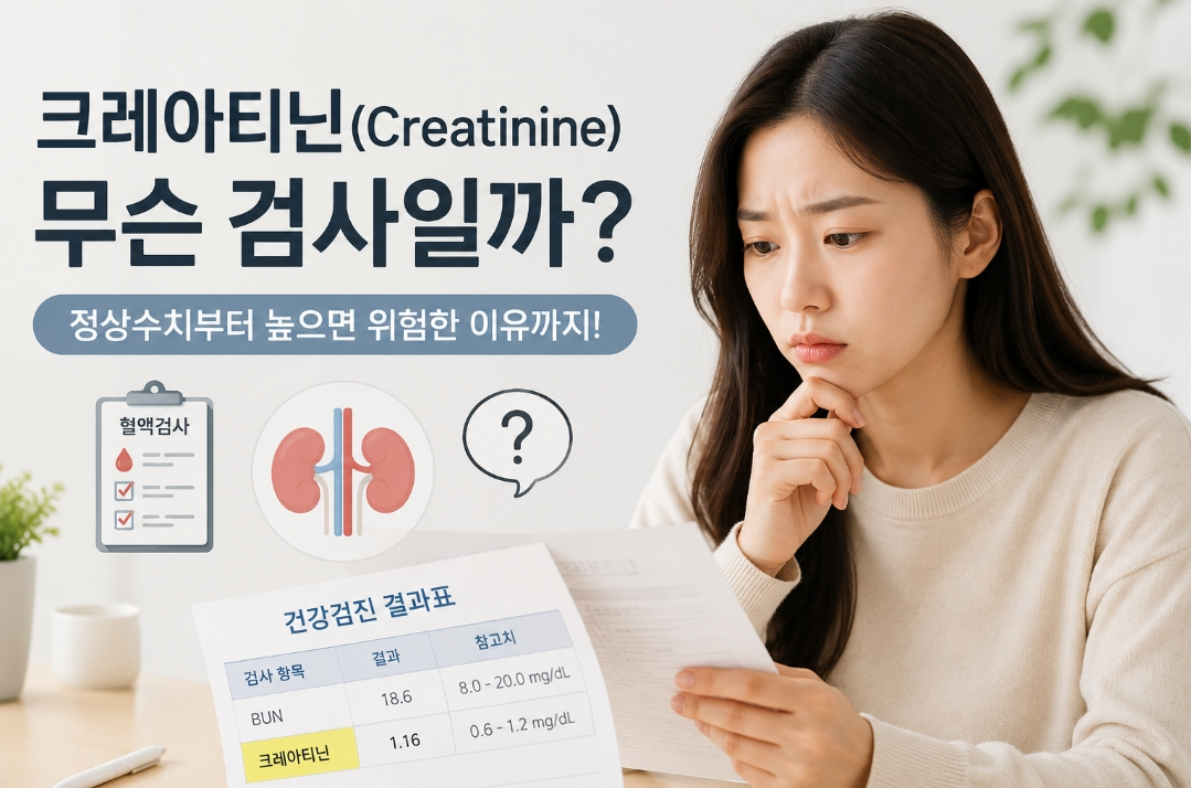 크레아티닌 정상수치 건강검진 결과