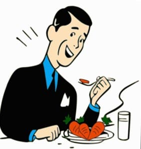 당근을먹고있는남자사진