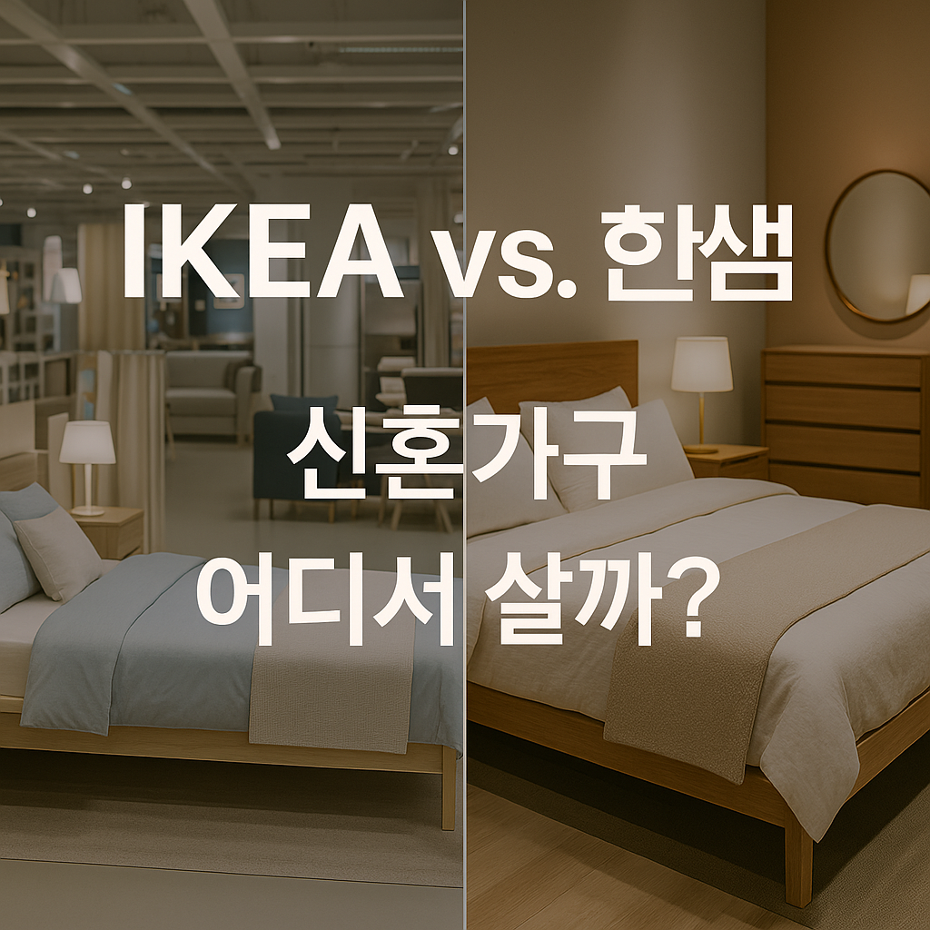 IKEA vs 한샘, 신혼가구 어디서 살까? (2025 최신판)