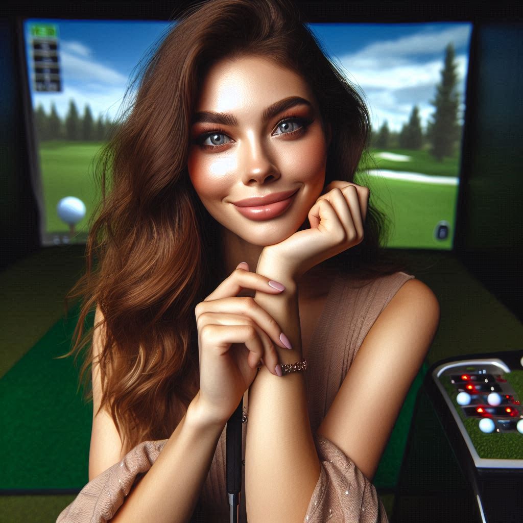 실내골프연습장 배경