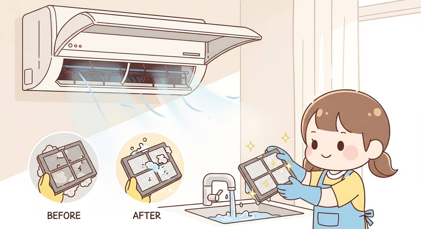 에어컨 필터 청소