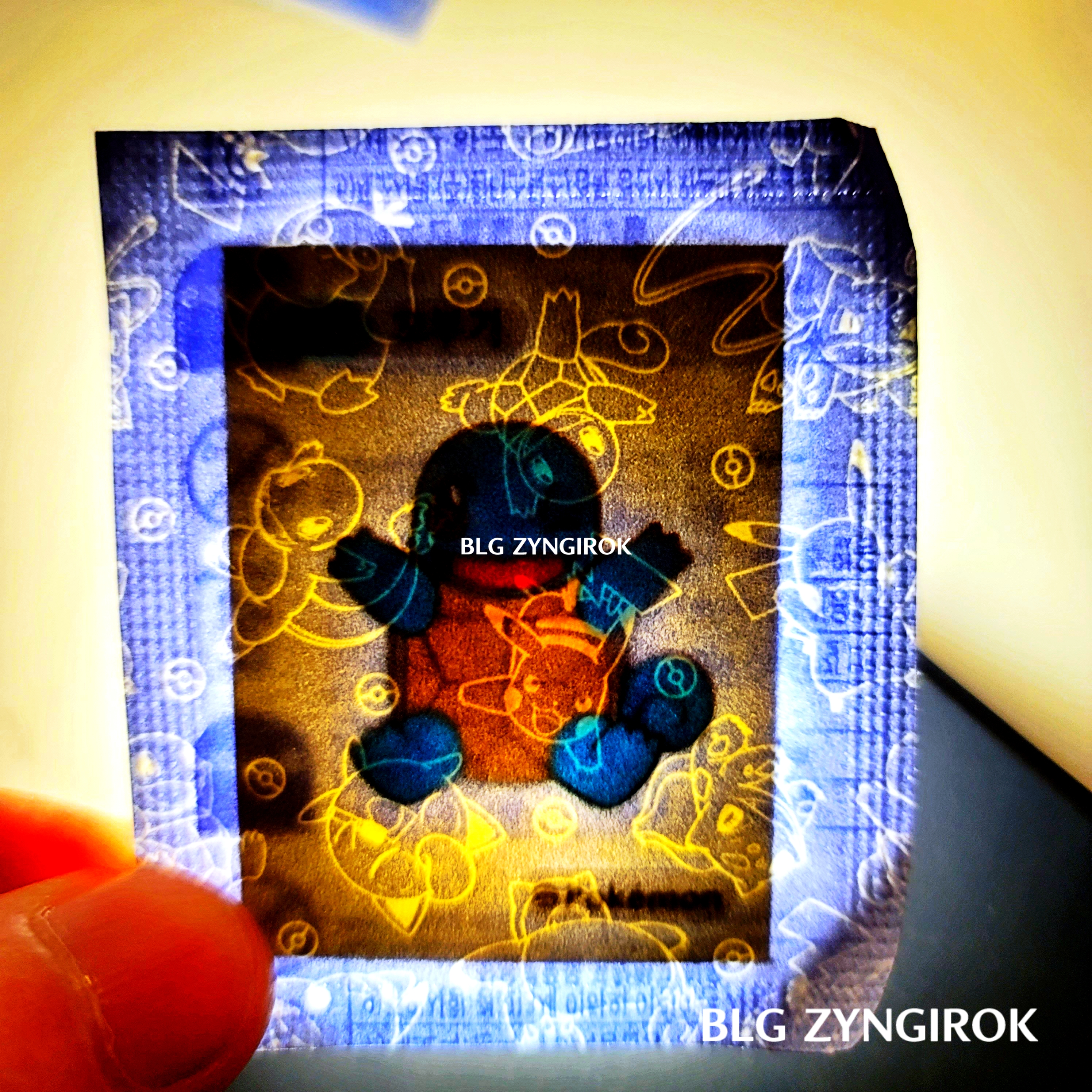 띠부띠부씰-꼬부기를-들고있다.