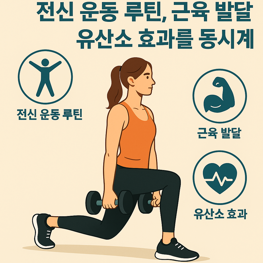 전신 운동 루틴, 근육 발달, 유산소 효과를 동시에