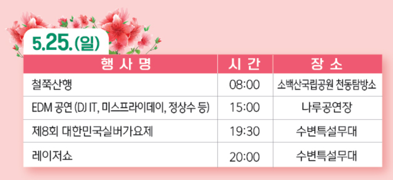 단양 소백산 철쭉제