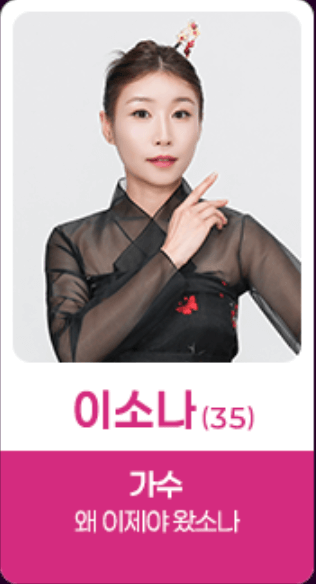 미스트롯4 TOP5 결승전 진출자 이소나