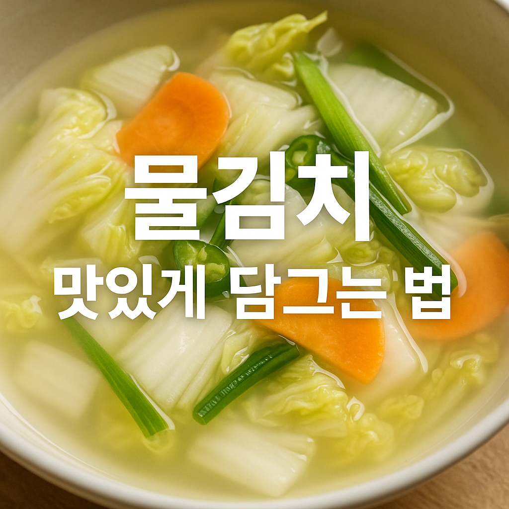 물김치 맛있게 담그는법