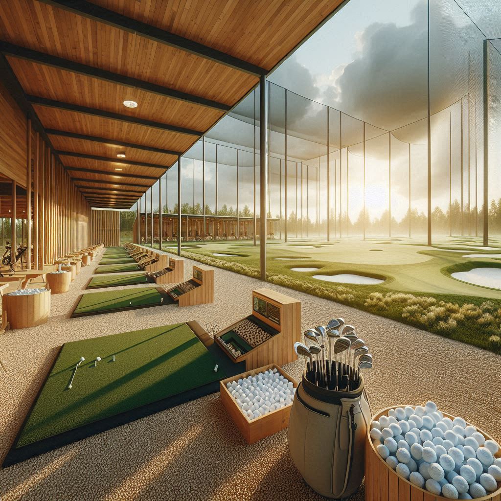 실외골프연습장 배경