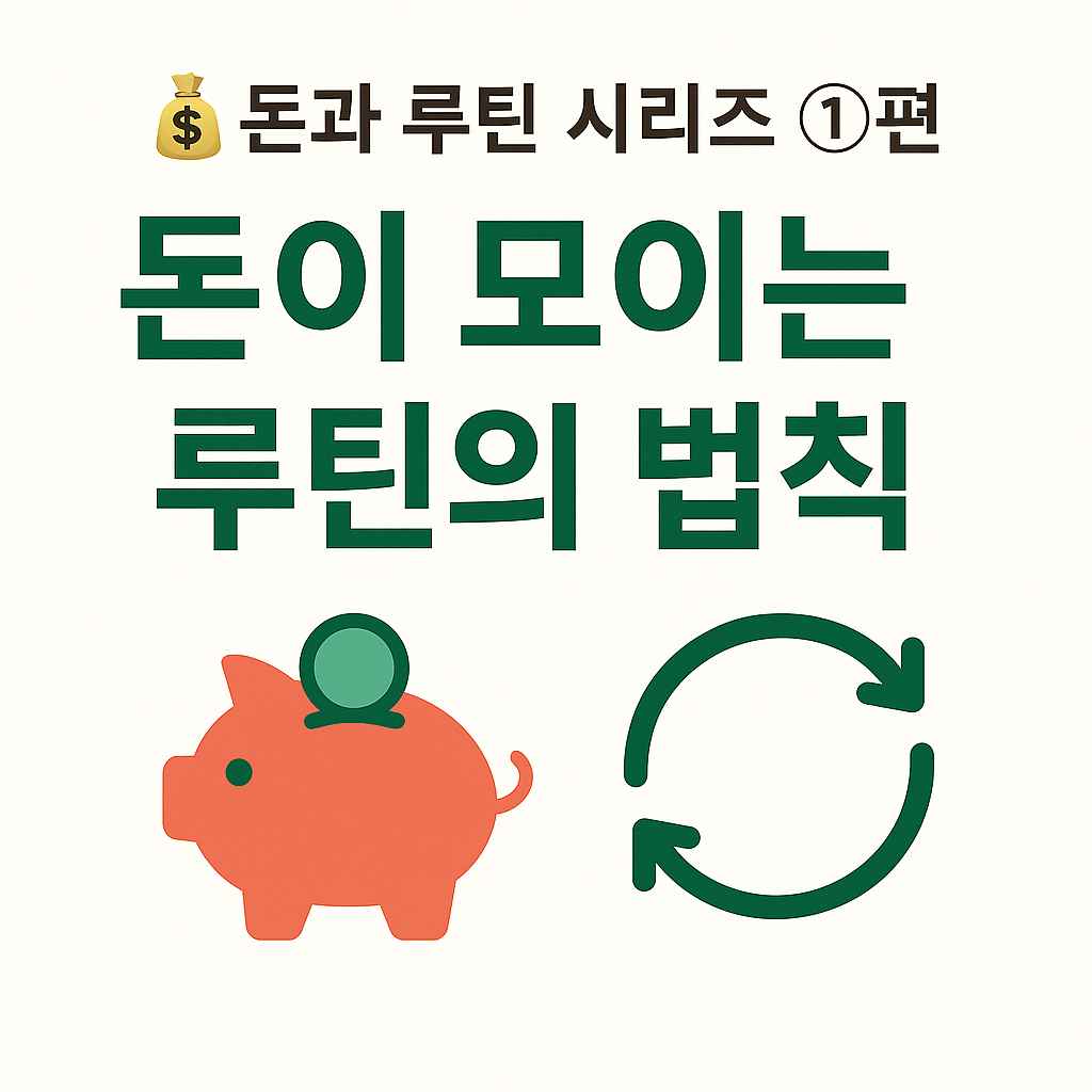 돈과 루틴 시리즈 1편. 돈이 모이는 루틴의 법칙