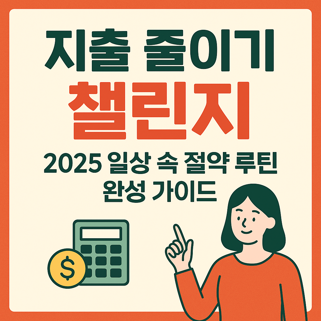 지출 줄이기 챌린지: 2025 일상 속 절약 루틴 완성 가이드