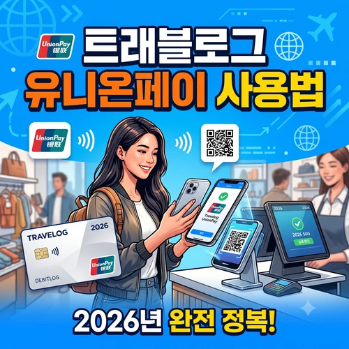 트래블로그 유니온페이 사용법 ❘ 수수료 0원 환전부터 현지 ATM 출금 및 QR 결제 완벽 정리