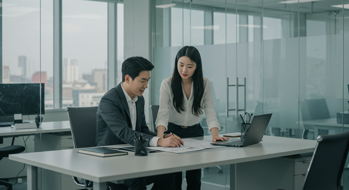 사무실 수납장 인테리어