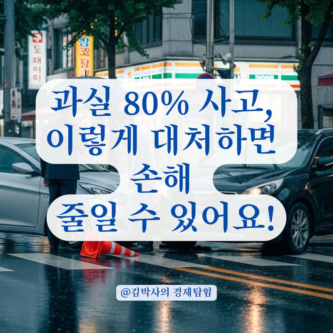 과실 80% 교통사고, 보험 처리부터 할증 대비까지 실질적인 대응법.