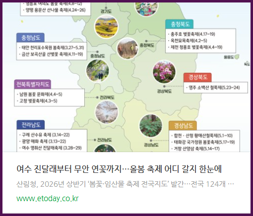 2026년 전국 벚꽃 개화시기 및 지역별 벚꽃 명소 축제 일정 총정리 벚꽃놀이 가볼만한곳