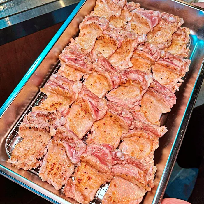 고기서만나 강남, 압구정 로데오 닭고기 염통, 근위, 연골, 안심, 목살, 사이소금 허벅지살 맛집