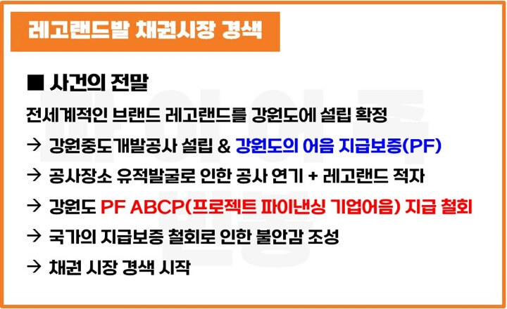 레고랜드-한전발-채권시장-자금경색-전말