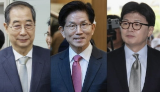 한덕수 김문수 한동훈 사진