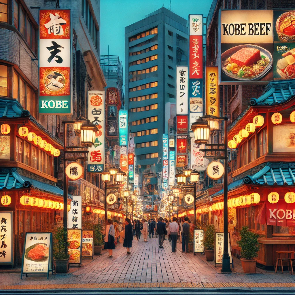 고베 맛집 거리 사진