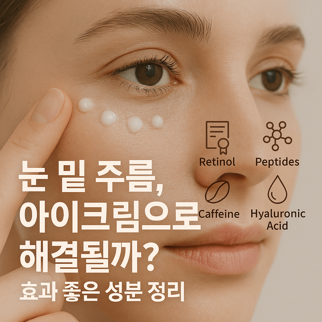 눈 밑 주름 아이크림으로 없어질까? 성분별 효과 완벽 분석 썸네일