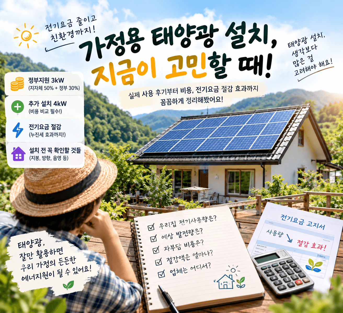 가정용 태양광 설치