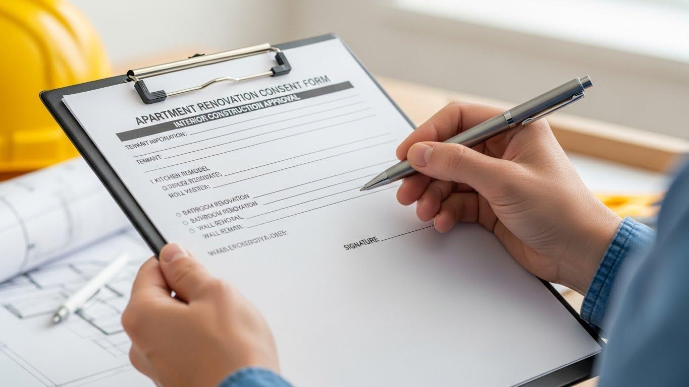 아파트 인테리어 공사 동의서