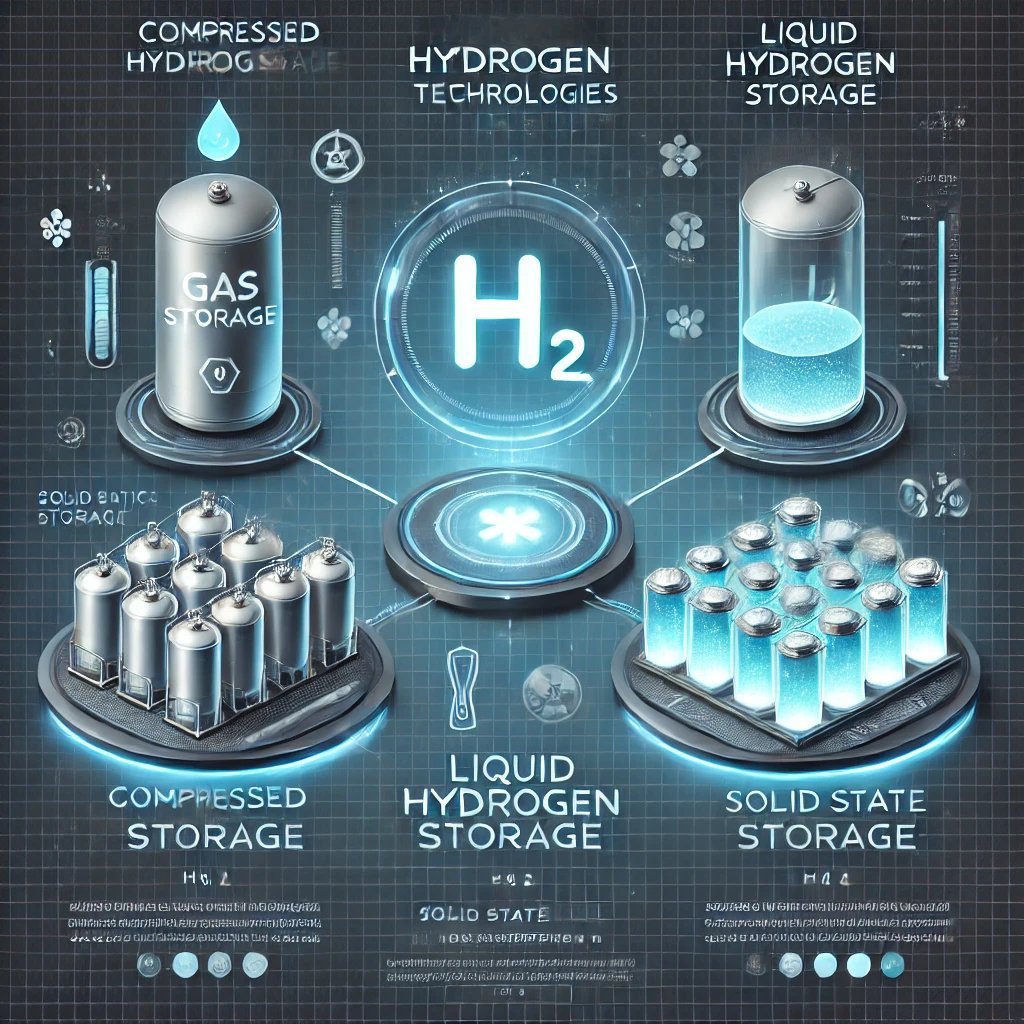 수소 저장 기술의 세 가지 주요 방식