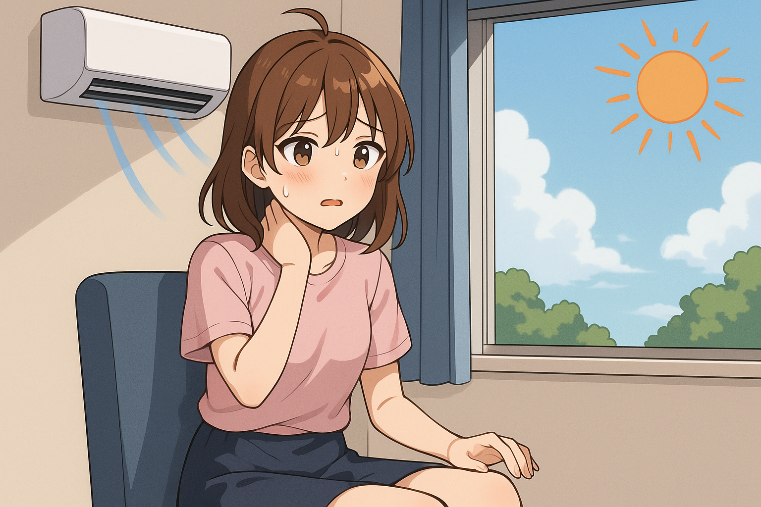 폭염 속 건강 적신호, 에어컨 밑에서 생길 수 있는 질병 주의사항