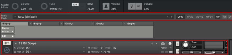 멀티 인스트루먼트 헤더