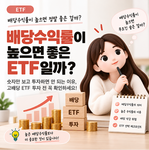 배당수익률이 높으면 좋은 ETF일까? 고배당 ETF 투자 전 확인할 점