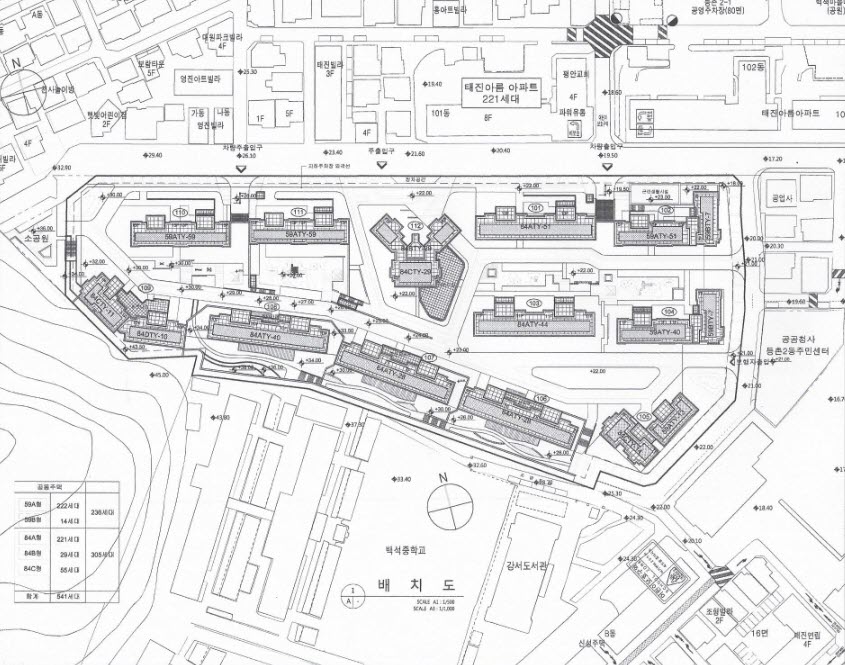 단지 배치도