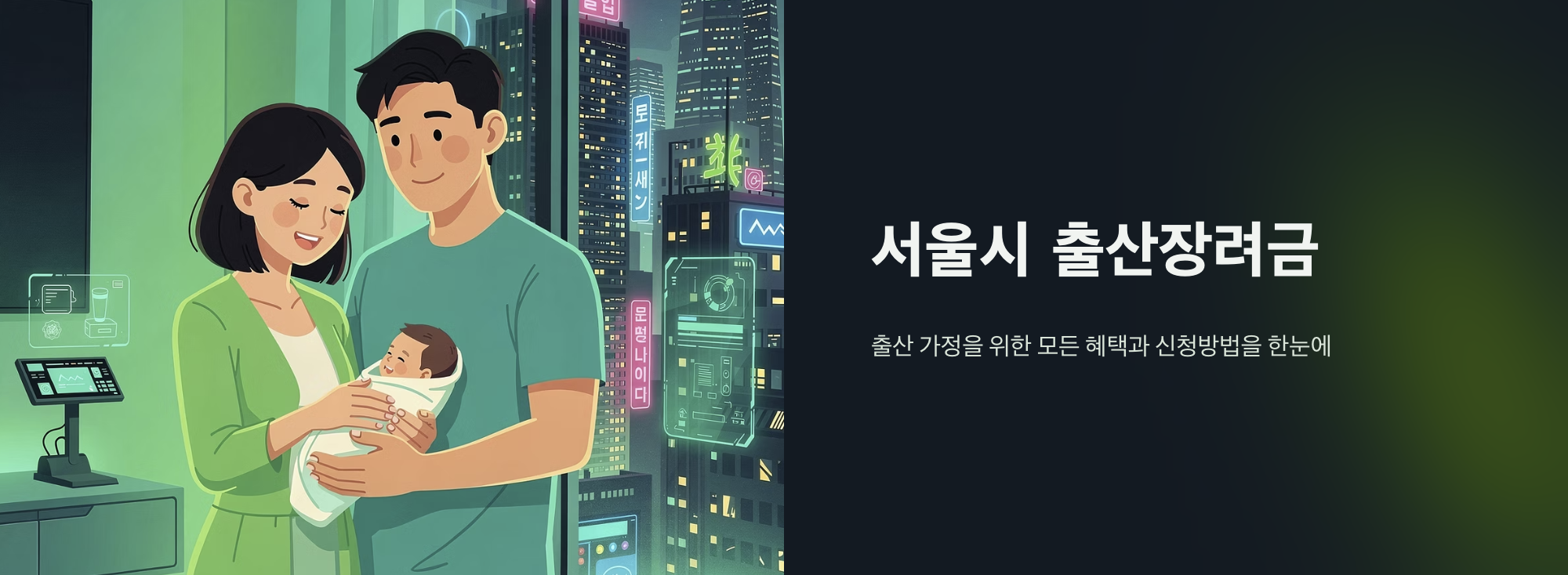 "서울시 출산 장려금" 문구 이미지
