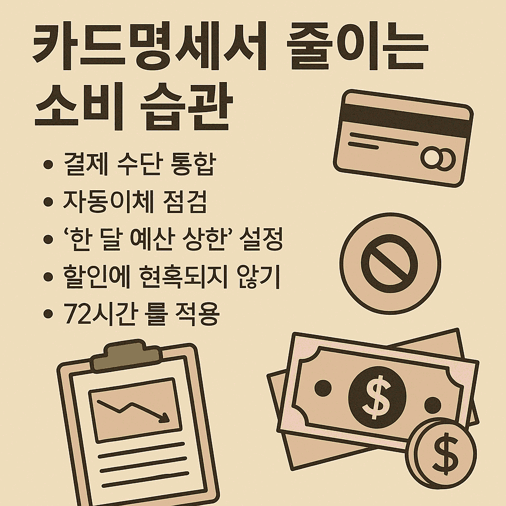 카드명세서 줄이는 소비 습관