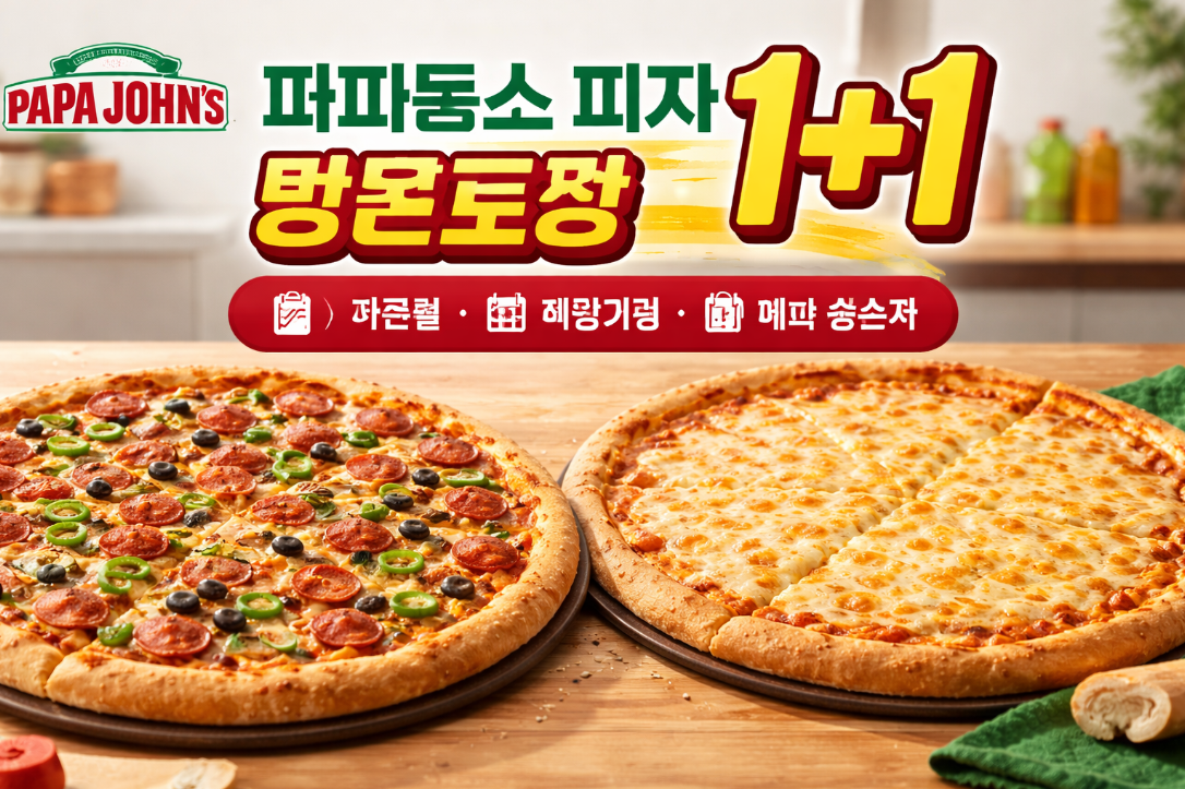 파파존스 1+1 방문포장 할인 적용기간, 놓치면 후회하는 꿀팁 총정리