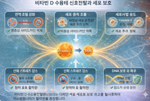비타민 D 수용체 신호전달과 세포 보호