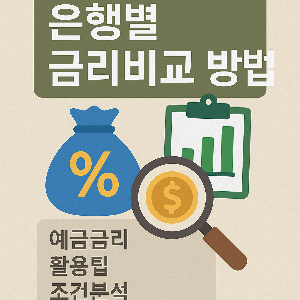 은행별 금리비교 방법 이미지