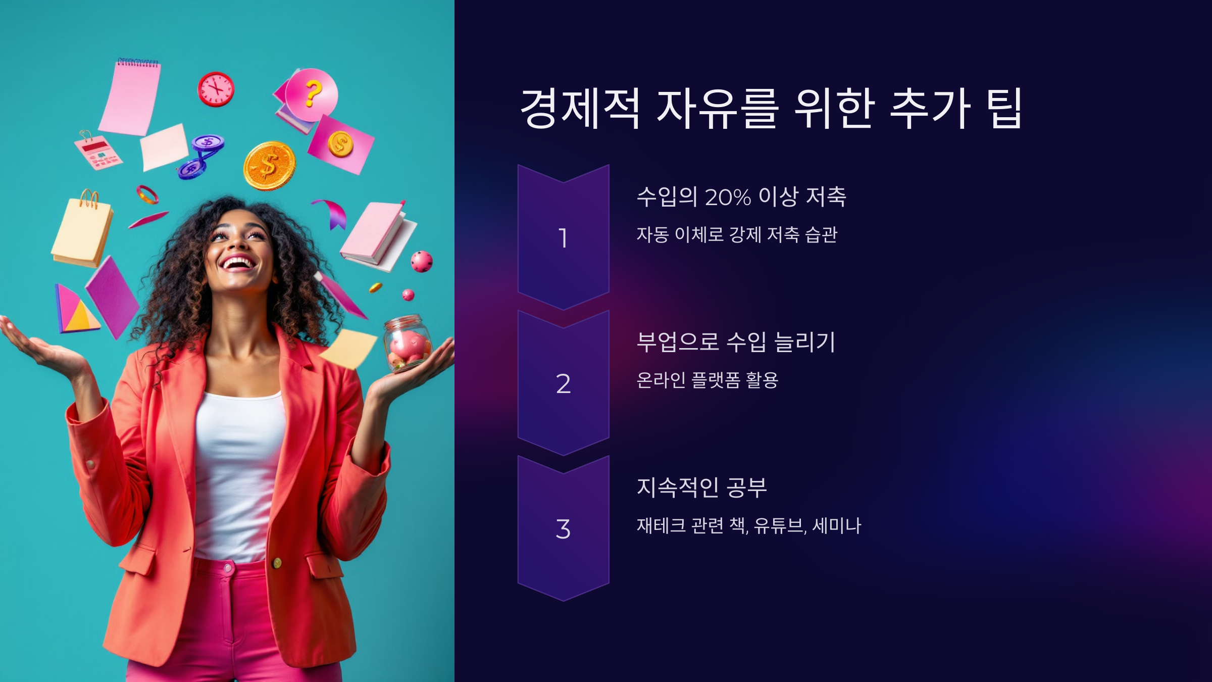 경제적 자유를 위한 추가 팁