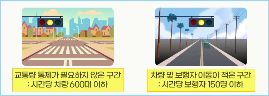 점멸 신호등 의미