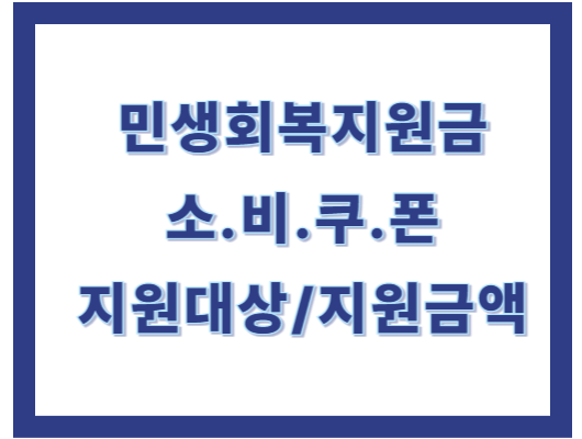 민생회복지원금 소비쿠폰