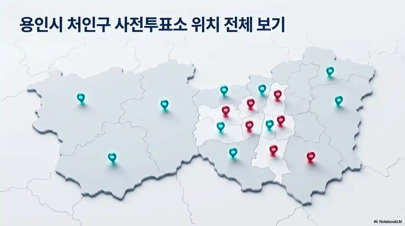 용인시 처인구 사전투표소 위치 전체 보기