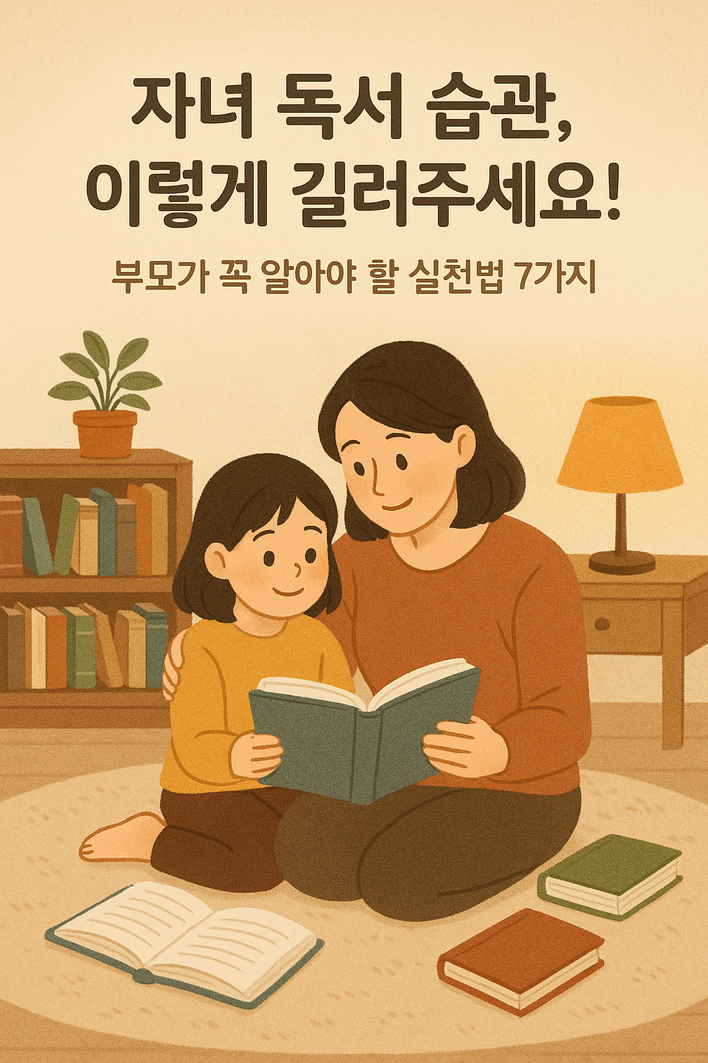 자녀 독서 습관, 이렇게 길러주세요! 부모가 꼭 알아야 할 실천법 7가지
