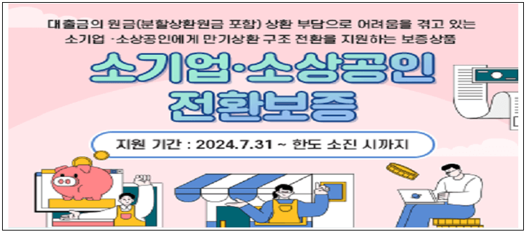 소기업&middot;중소기업 지역신용보증 전환보증 신청방법