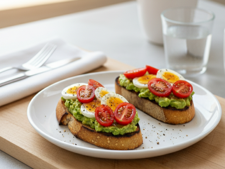 아보카도 에그 브루스케타