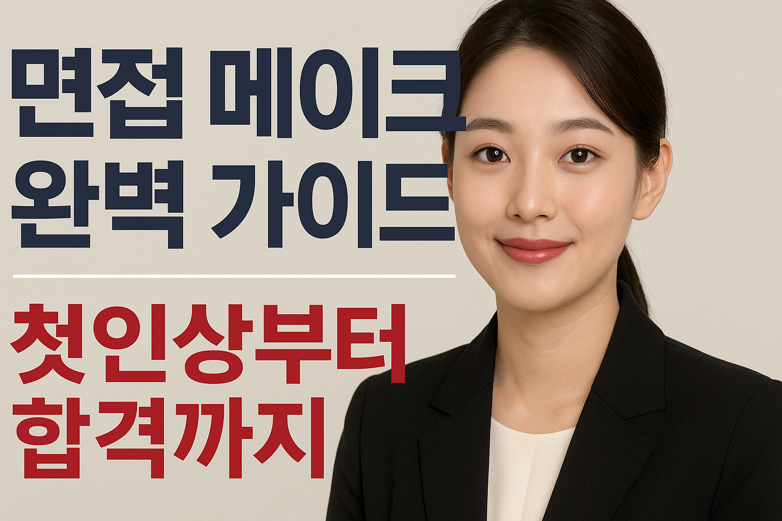 면접 메이크업 완벽 가이드