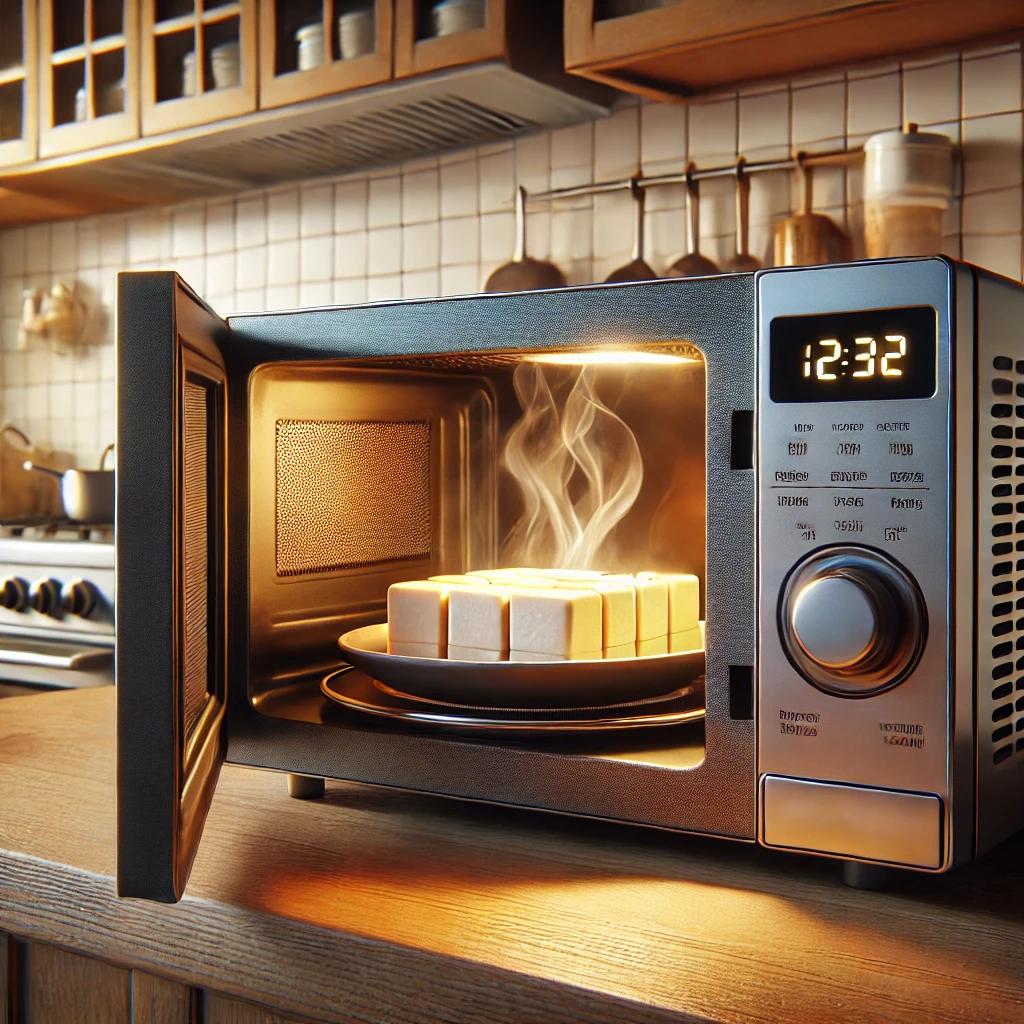 전자레인지 두부 데우기