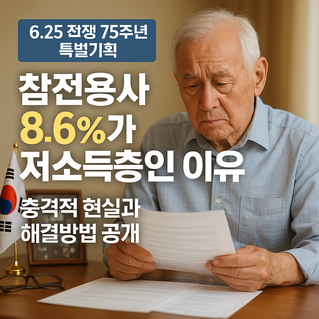 [1편] 참전용사 8.6%가 저소득층인 이유