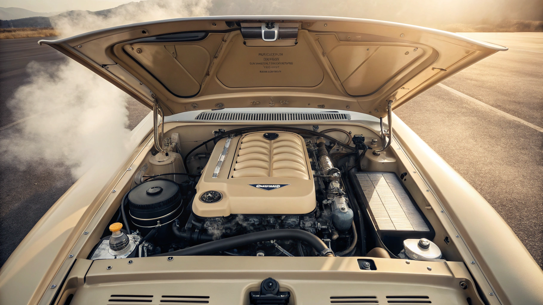 시동을 끄고 엔진이 충분히 식을 때까지 기다리기