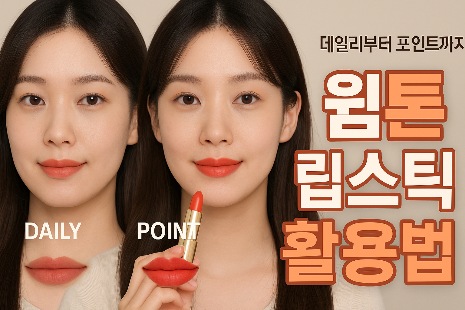 웜톤 립스틱