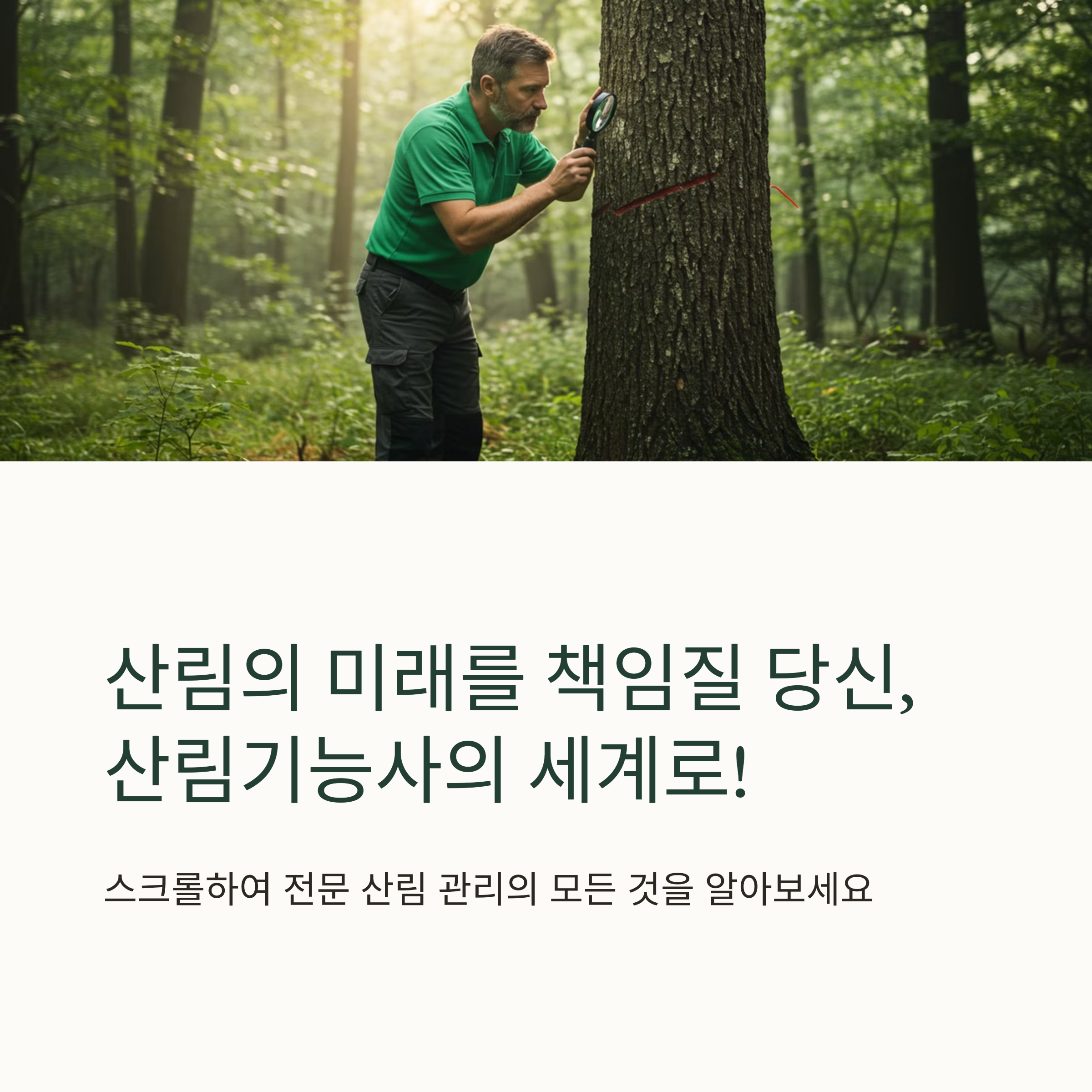 산림기능사 취업 전망 연봉 자격증 취득 방법